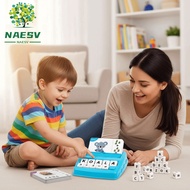 NAESV Number Cognition Early Math Game, Paper Spelling Practice Letter Sticker Toys, Puzzle 2 in 1 M