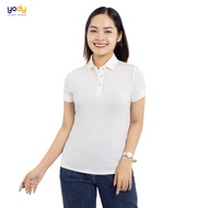 Áo polo nữ mắt chim gia đình YODY áo thun nữ có cổ mềm mịn thoáng mát co giãn APN7280