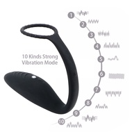 ☾IKOKY Anal Plug Vibrator Wearable Sex Toys For Male Electric Shock Prostate Massager Vibrator Wireless Remote Control