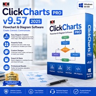🔥 NCH ClickCharts Pro v9.57 2025 Lifetime For Windows 64-Bit | Flowchart & Diagram Software