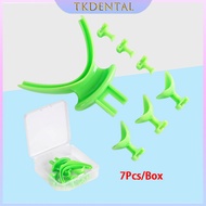 TKdental 7Pcs Dental Centric Impression Trays BPS Bite Registration Denture Repair Occlusal Record A