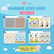 [Free Bag] Kisubo Xpe Foldable Playmat 200X180 120X180 60X180 Baby Carpet and