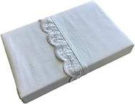 Tadashi Itosho 5910-72WH Marquis Duvet Cover with Lace, White, 59.1 x 98.4 inches (150 x 250 cm), Ma