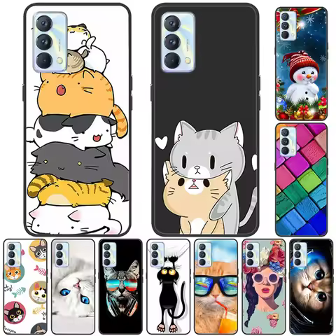 For Realme GT Master Cases Soft TPU Silicone Cat Lovely Covers For Realme GT 5G Back Case Funda Real