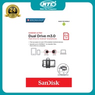 USB OTG 64GB SanDisk Dual Drive M3.0 - 1 cổng USB 1 cổng microUSB (Bạc)
