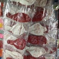 MERAH Red and white balloons, August 17th celebration balloons