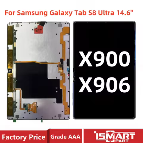 14.6" For Samsung Galaxy Tab S8 Ultra X900 X906 SM-X900 SM-X906 LCD Display Screen Touch Digitizer A