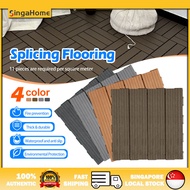 30x30x2cm Outdoor Decking Tiles Garden Plastic Wooden Floor Decking Tile Patio Balcony Porch DIY Flo