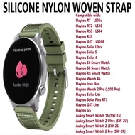Ready Stock Silicone Nylon Woven Strap Band - Haylou RS3 RS5 Solar Ultra 5 4 Lite 4S S6 S8 Watch 2 P