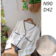 [January 26] thin wool cardigan, 2hand round neck