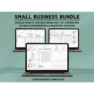 Bookkeeping Spreadsheet Inventory Tracker Accounting 2026 Digital Planner Profit and Loss Income and