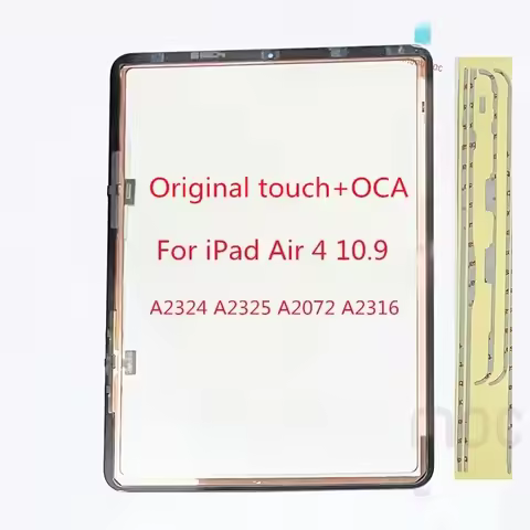 Ori New Glass Touch Screen Digitizer With OCA Frame Sticker For iPad Air 4 10.9 A2324 A2325 A2072 A2
