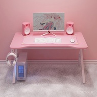 gaming desk chair set Pink study desk laptop table computer table Chair Combination gamer home live desk bedroom desktop