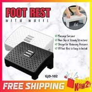 Portable Footrest Under Desk Home Office Stool Chair Wheel Foot Massage Chair Roller Foot Massage GJ
