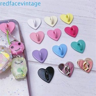 REDFACEVINTAGE 2pcs Phone Case Finger Ring Adhesive 2Pcs Phone Grip Holder Phone Charm KPOP Keychain