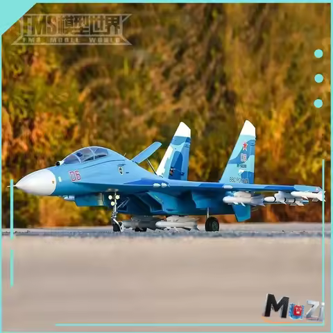 FMS Su-27 RC Scale Plane Twin 70mm EDF Jet like real aircraft model attacker electric remote control