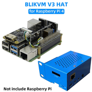 BliKVM V3 HAT Server O & M Hdmicsi Remote Control with Metal Case KVM Remote Control for 4 RPi 4 Pi4