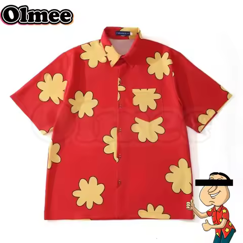 [Olmee] In Stock Gigity Cosplay Costume Quagmire Glenn Family Man Coast Style Beach Red T Shirt Guy 