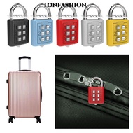 TONFASHION 6 Digit Button Password Lock Anti-theft Security Combination Lock Backpack Zipper Lock