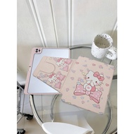 KT Cat, Bowknot, 360 Degree Rotation, Pen Slot, Tablet Protective Case, Suitable for Samsung Tablet 