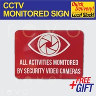 CCTV MONITORED SIGN | SURVEILLANCE SIGN, SECURITY SIGN, PROTECTION SIGN, WARNING SIGN & SAFETY SIGN 
