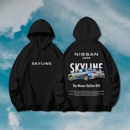HOODIE KOENIGSEGG SKYLINE PORSCHE  เสื้อฮู้ดพิมพ์ใหม่ผ้าฝ้ายยืดหยุ่นระบายอากาศได้ดีไม่เสียรูปร่าง M-
