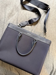 Maverick & Co. Navy Blue Laptop Bag with Strap 海軍藍手提電腦公事包