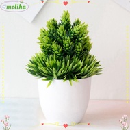 MOLIHA Small Tree Potted, Pine Garden Artificial Plants Bonsai, Home Decoration  Creative Desk Ornaments Simulation Fake Flowers