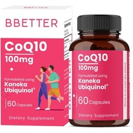 BBETTER CoQ10 – 100 mg with Kaneka Ubiquinol®, Active Form of Coenzyme Q10 -Supports Cellular Health