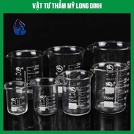 Heat Resistant Laboratory Glass Cups From 50 ml To 500 ml With Graduated Volume Measurement (Multipl