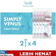 Gillette Venus Women's Shaver Simply Venus Basic 2 Pack X4
