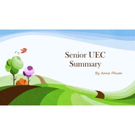 Senior UEC Summary 高中英文统考Summary