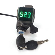 FSMY 12V/24V/36V/48V/60V/72V Throttle Ebike With Battery Power Display Thumb Grips Jelly