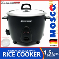 Kucheluxe™ Rice Cooker 1.5L | Non-Stick Aluminum Pot | Kuchenluxe Tough Mama | With Steaming Tray