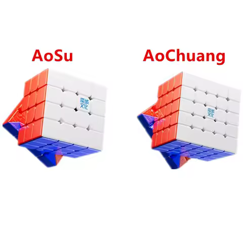 MoYu AoSu V7 4x4 AoChuang V6 5X5 Series UV Ball Magnetic Magic Cube Professional Speed Cubes Puzzle 