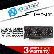 PNY GEFORCE RTX 4060 8GB OC XLR8 GAMING VERTO EPIC-X RGB TRIPLE FAN GRAPHIC CARD - VCG40608TFXXPB1-O
