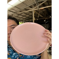 Ceramic Plate Dinner Minimalist Cafe Size 10.5 Inches Pink Stoneware Material Tax Invoice Available 