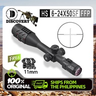 【Free 11mm mount】Unleash your hunting potential with the Discovery HS 6-24X50SF FFP Riflescope - First Focal Plane, Big Eye-Box, and Tactical Hunting Scope