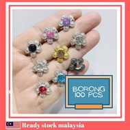 [100PCS] BORONG KOREA PREMIUM BABY BROOCH CUBIC ZIRCONIA / KERONGSANG