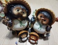 陶瓷 日本信樂燒昌八狸貓  X4 大原價888