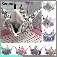 SERENEN Hamster Cage Plush Hanging Ferret Rat Squirrel Beds