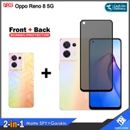 2in1 Ceramic Spy Package Bonus Garskin Oppo Reno 8T Reno 8 8z Reno 2F 2z Reno 3 Reno 4 4F Reno 5 5F 