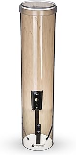 San Jamar C3260TBR Large Pull Type Water Cup Dispenser, Fits 4-1/2 to 7 oz Cone Cups and 6 to 12 oz