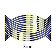 Rim Stickers [Mixed Colors] Reflective Car Stickers 17inch [1 Set]
