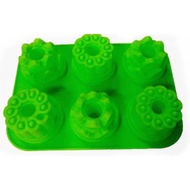 Silicone 6 Crown Jewel Cake Tin Mini Cake Pan