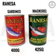 Cap Ranesa Ikan Sardin/ Mackerel /Canned Sardines/ Tin Sardin in Tomato Sauce/Tin Mackerel