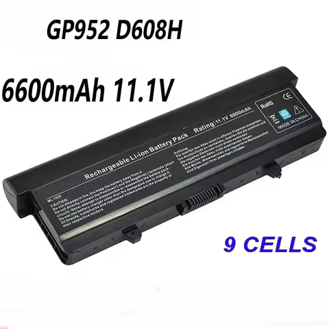 GP952 D608H 9cell 6600mAh 11.1V Laptop Battery For Dell Inspiron 1525 1526 1545 1440 1445 1750 ﻿GW24