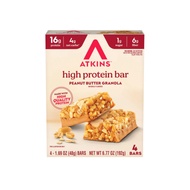 ATKINS Atkins High Protein Bar Peanut Butter Granola Box of 4 Bars (4 x 48g)