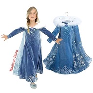 Elsa Frozen Costume 2 Disney Princess Dress Elsa Anna Cosplay Costume