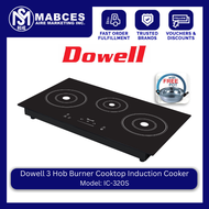 Dowell 3 Hob Burner Cooktop Induction Cooker IC-320S